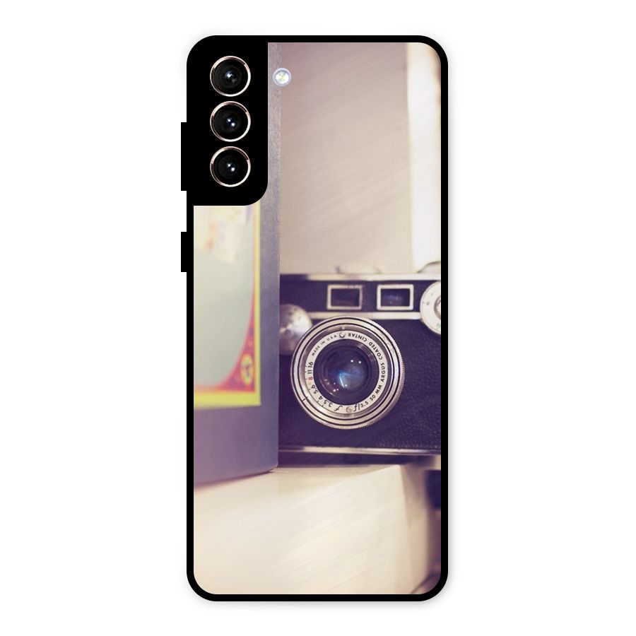 Camera Vintage Pastel Metal Back Case for Galaxy S21 Plus