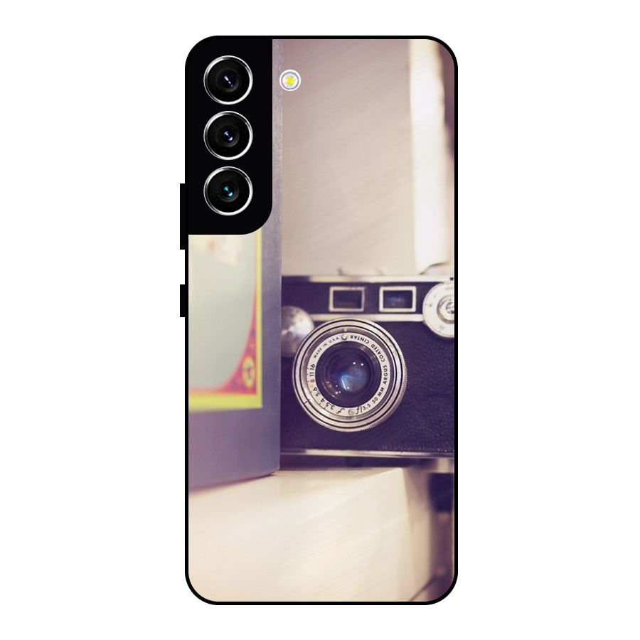 Camera Vintage Pastel Metal Back Case for Galaxy S22 5G