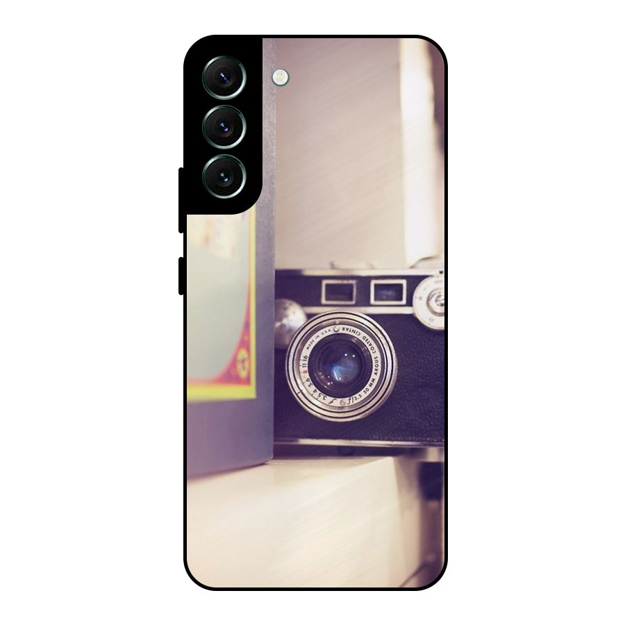 Camera Vintage Pastel Metal Back Case for Galaxy S22 Plus 5G