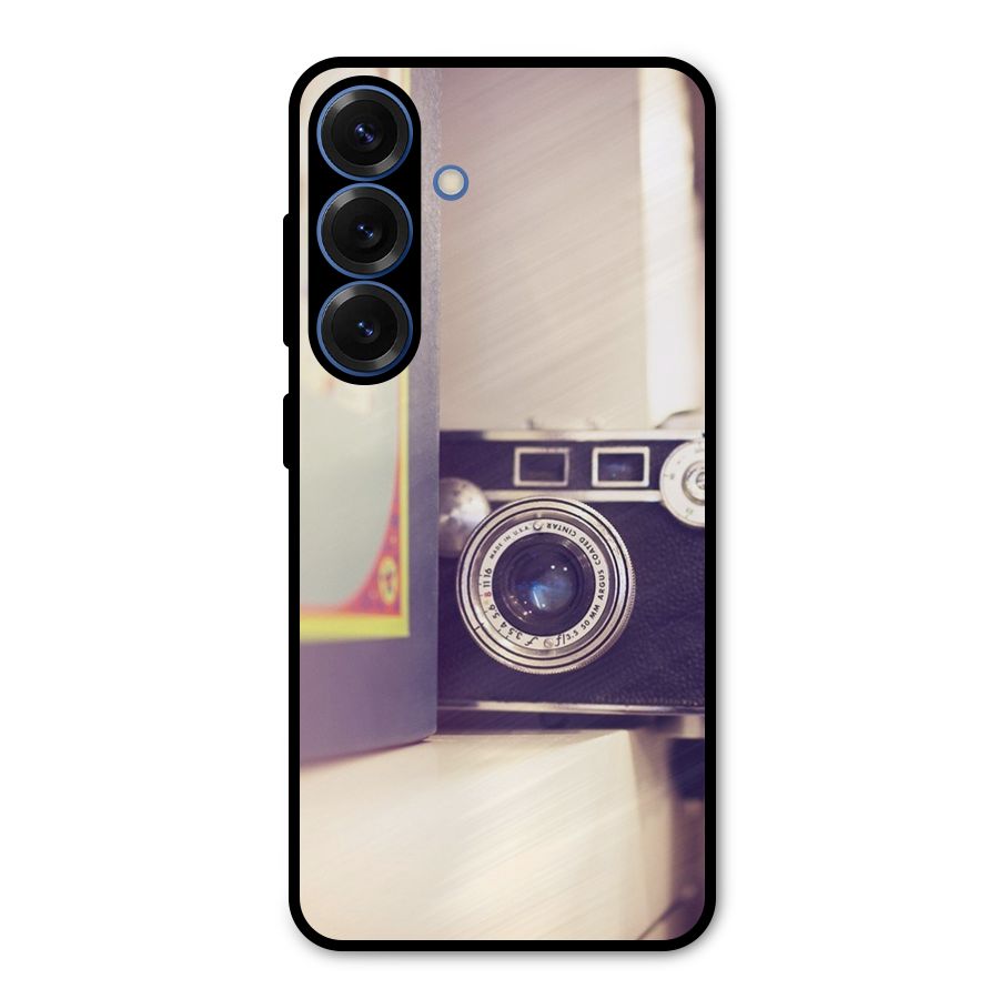 Camera Vintage Pastel Metal Back Case for Galaxy S25