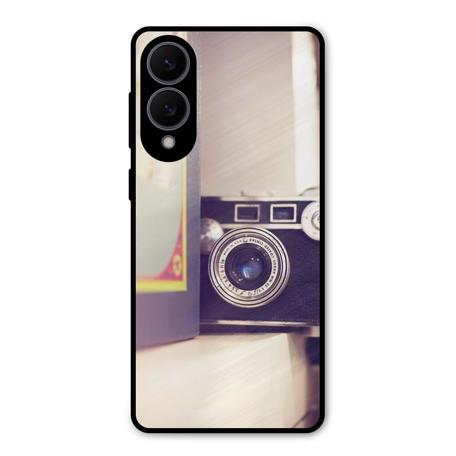 Camera Vintage Pastel Metal Back Case for Galaxy S25 Edge