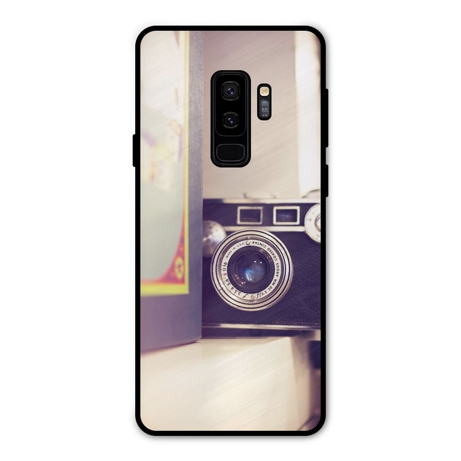 Camera Vintage Pastel Metal Back Case for Galaxy S9 Plus