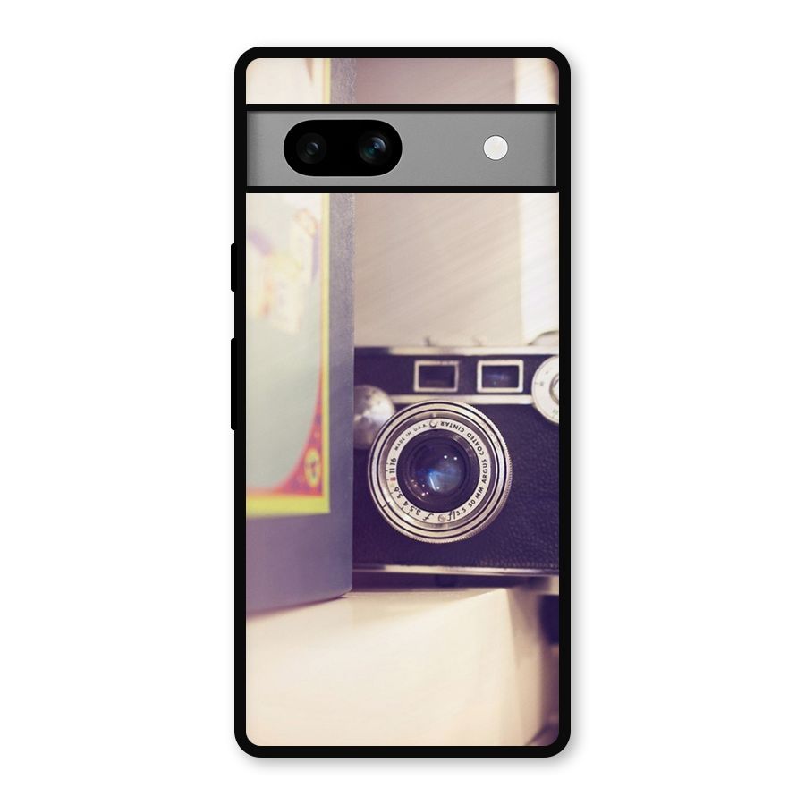 Camera Vintage Pastel Metal Back Case for Google Pixel 7a
