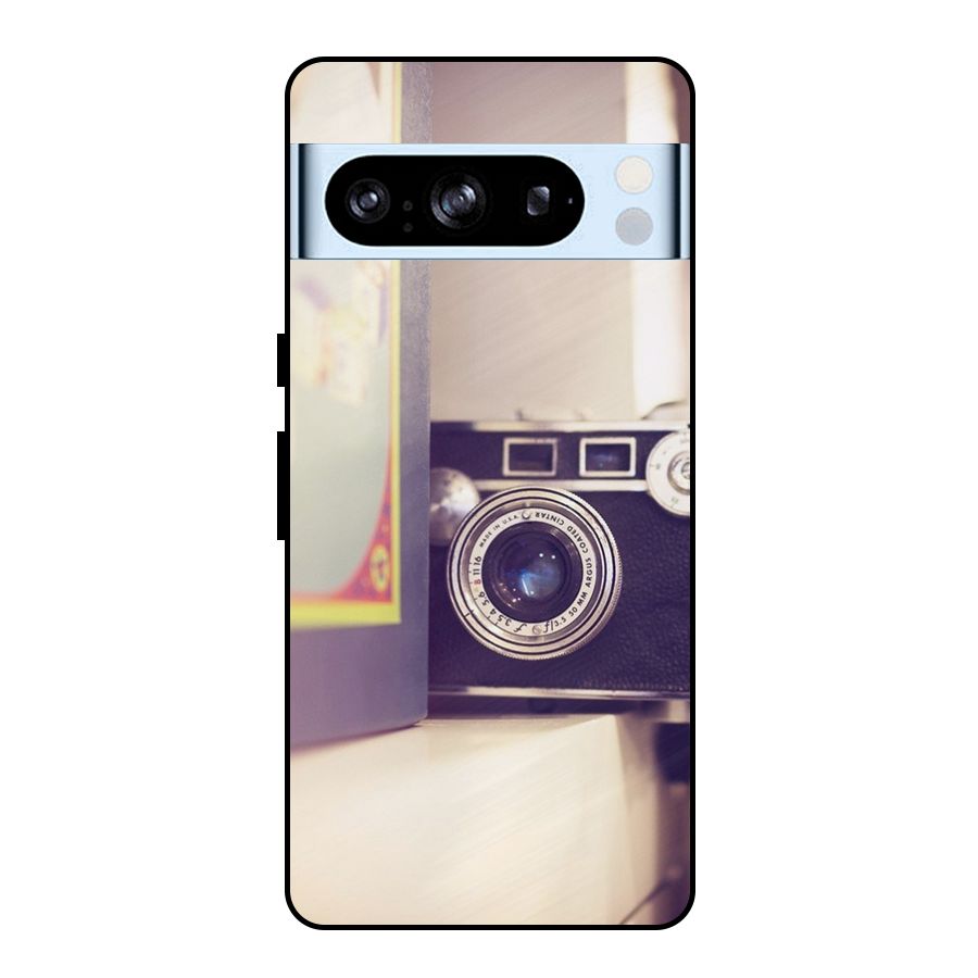 Camera Vintage Pastel Metal Back Case for Google Pixel 8 Pro