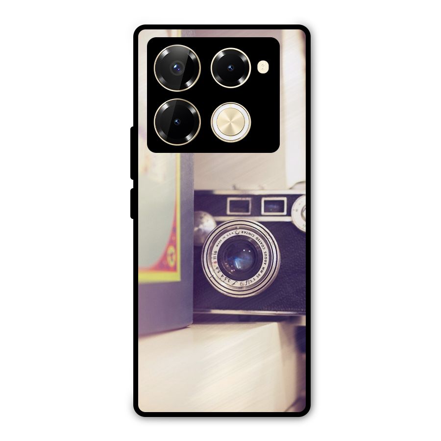 Camera Vintage Pastel Metal Back Case for Infinix Note 40 Pro