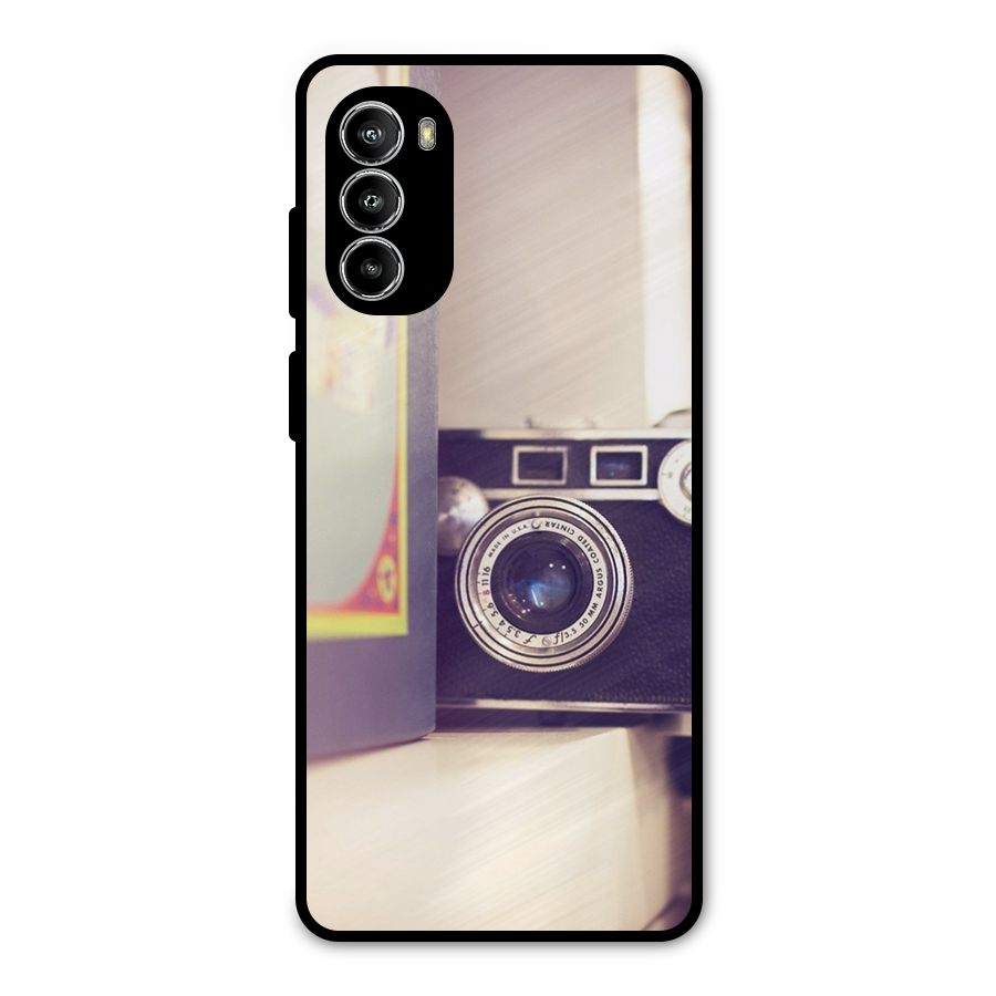 Camera Vintage Pastel Metal Back Case for Moto G52
