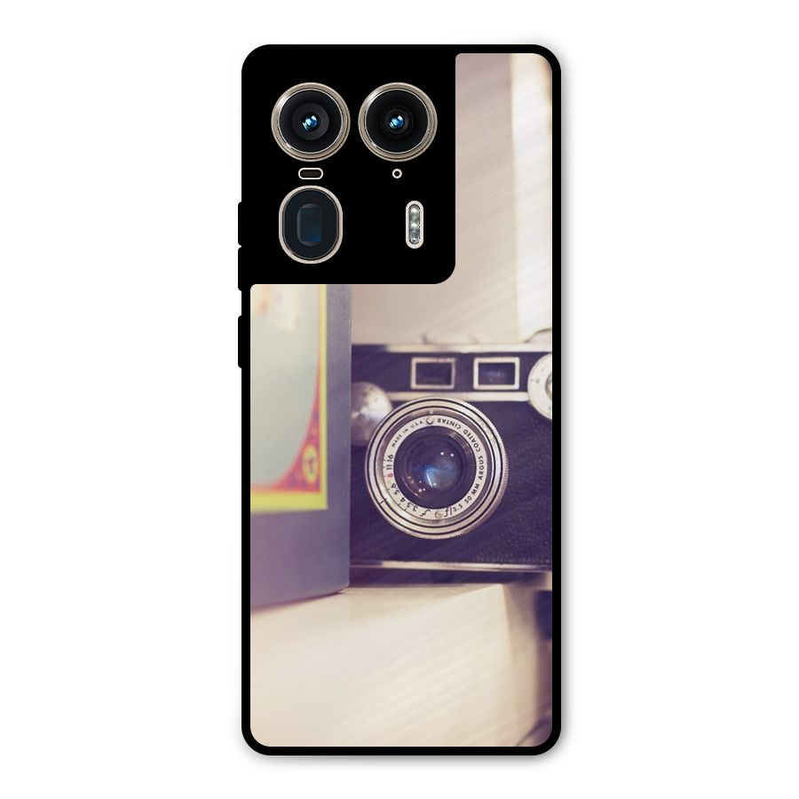 Camera Vintage Pastel Metal Back Case for Motorola Edge 50 Ultra