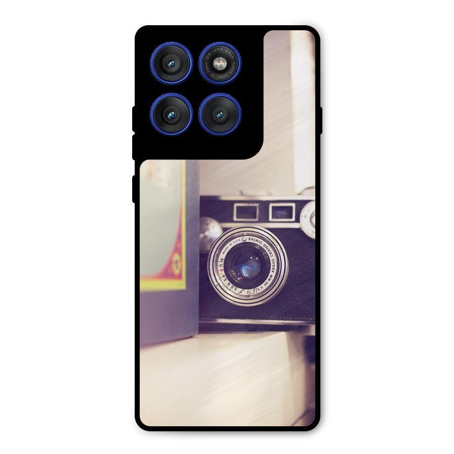 Camera Vintage Pastel Metal Back Case for Motorola Edge 60 Pro