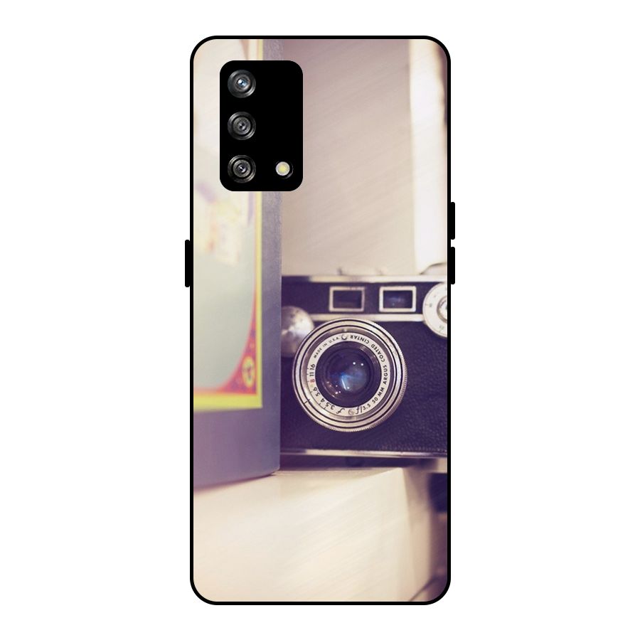 Camera Vintage Pastel Metal Back Case for Oppo F19