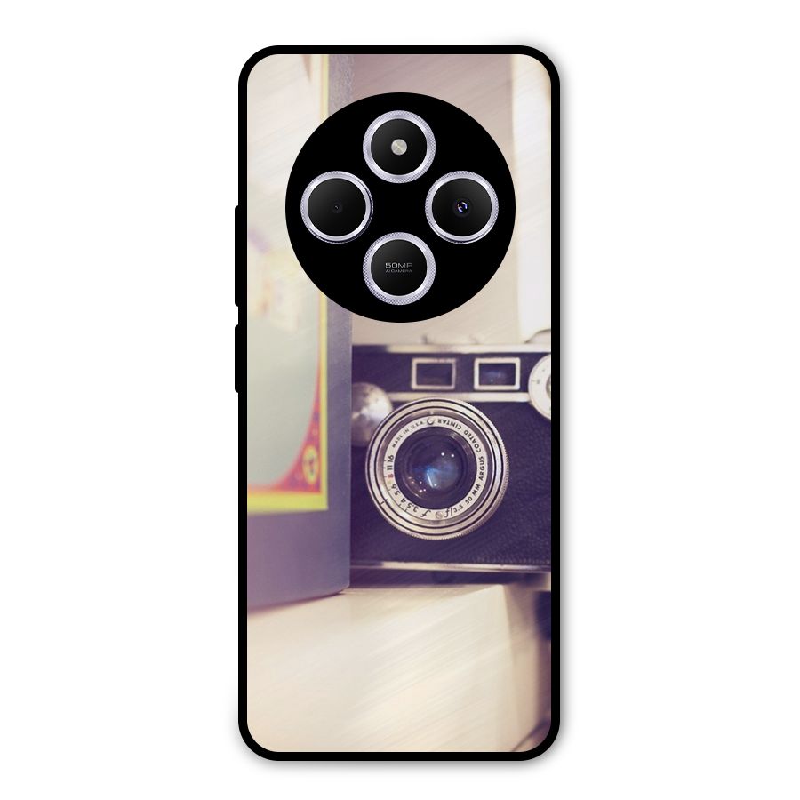 Camera Vintage Pastel Metal Back Case for Poco C75 5G