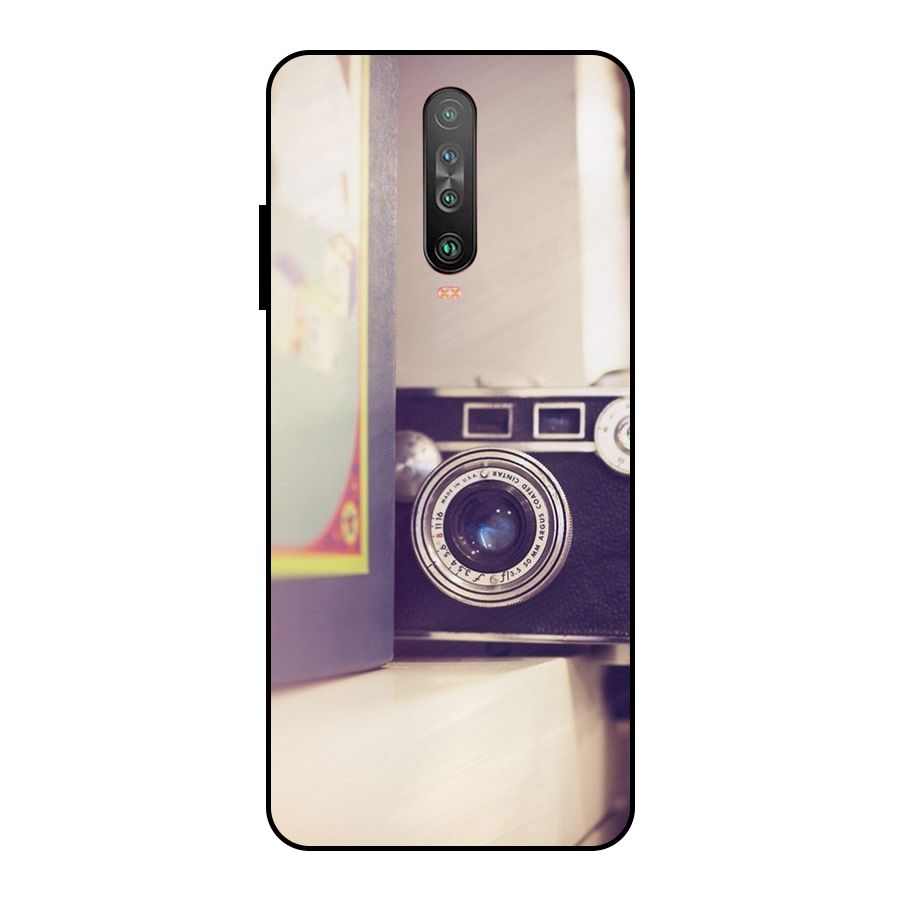 Camera Vintage Pastel Metal Back Case for Poco X2
