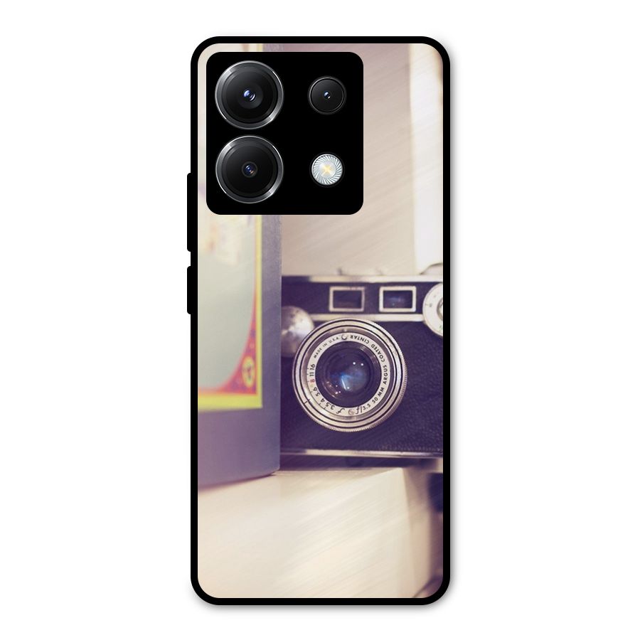 Camera Vintage Pastel Metal Back Case for Poco X6