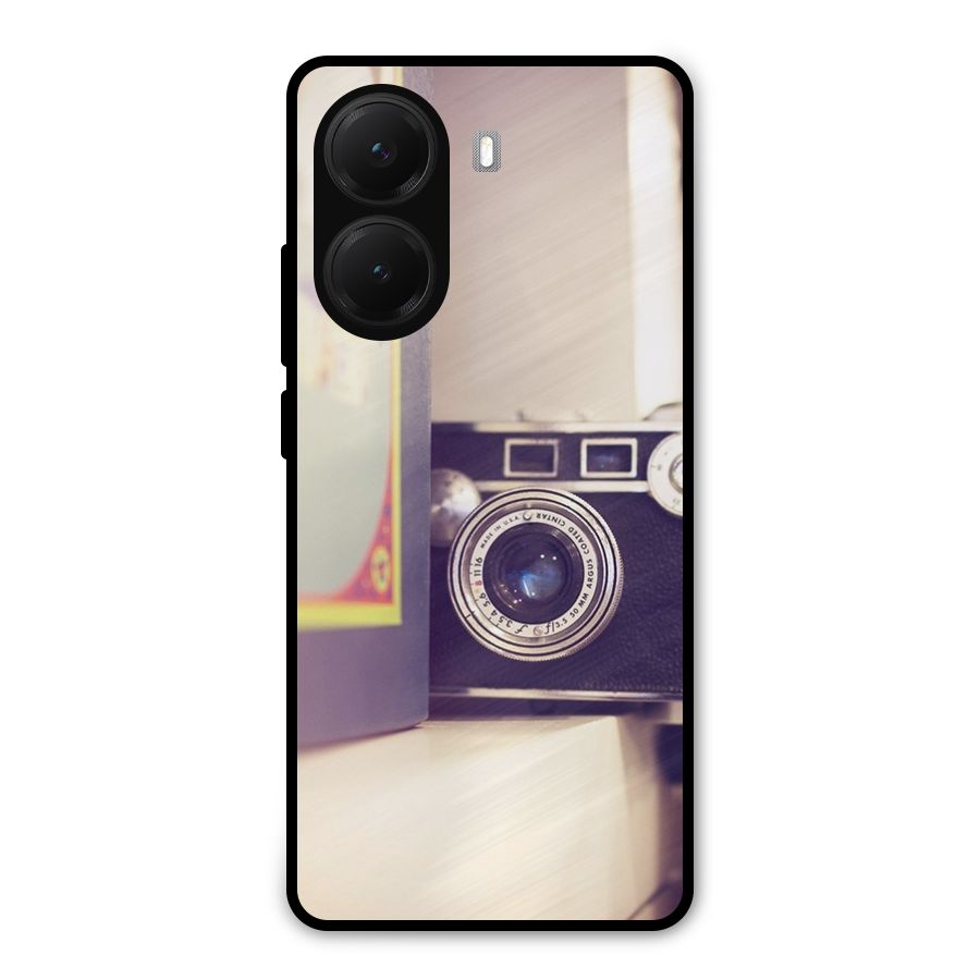 Camera Vintage Pastel Metal Back Case for Poco X7 Pro