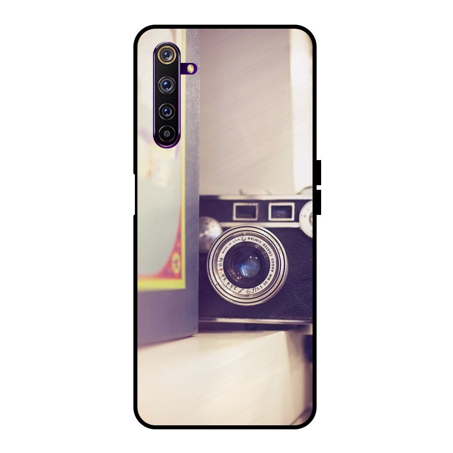 Camera Vintage Pastel Metal Back Case for Realme 6 Pro