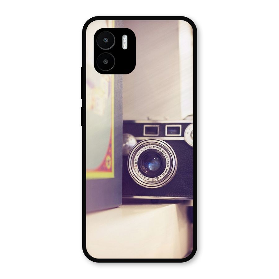 Camera Vintage Pastel Metal Back Case for Redmi A2