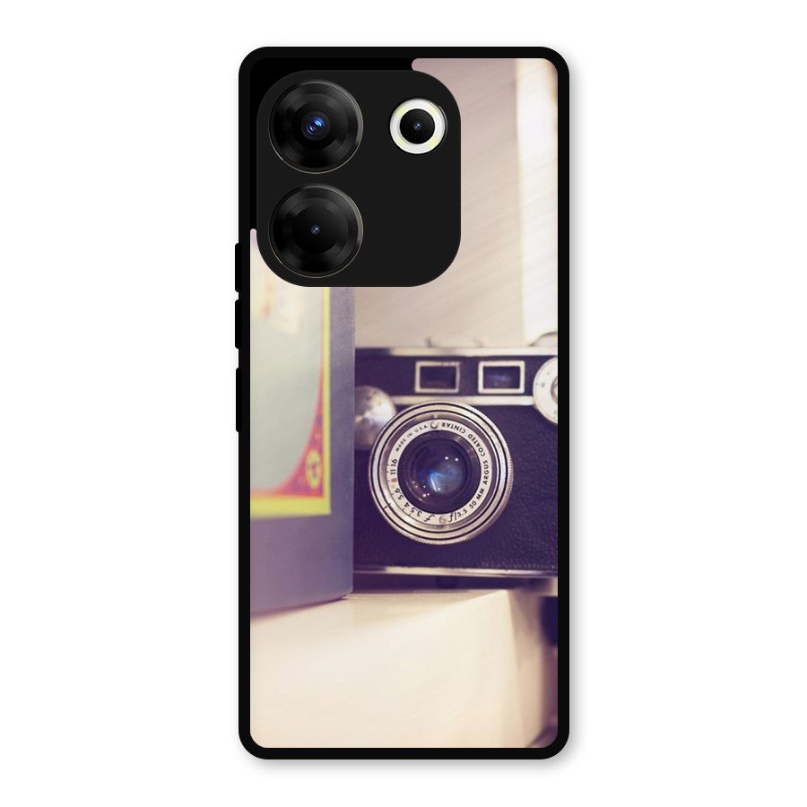 Camera Vintage Pastel Metal Back Case for Tecno Camon 20 Pro