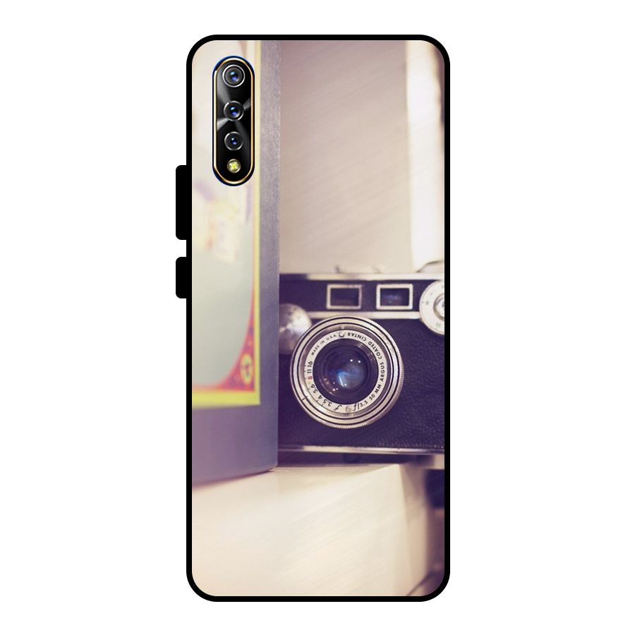 Camera Vintage Pastel Metal Back Case for Vivo S1