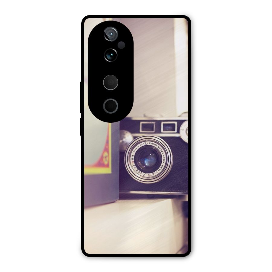 Camera Vintage Pastel Metal Back Case for Vivo T3 Ultra