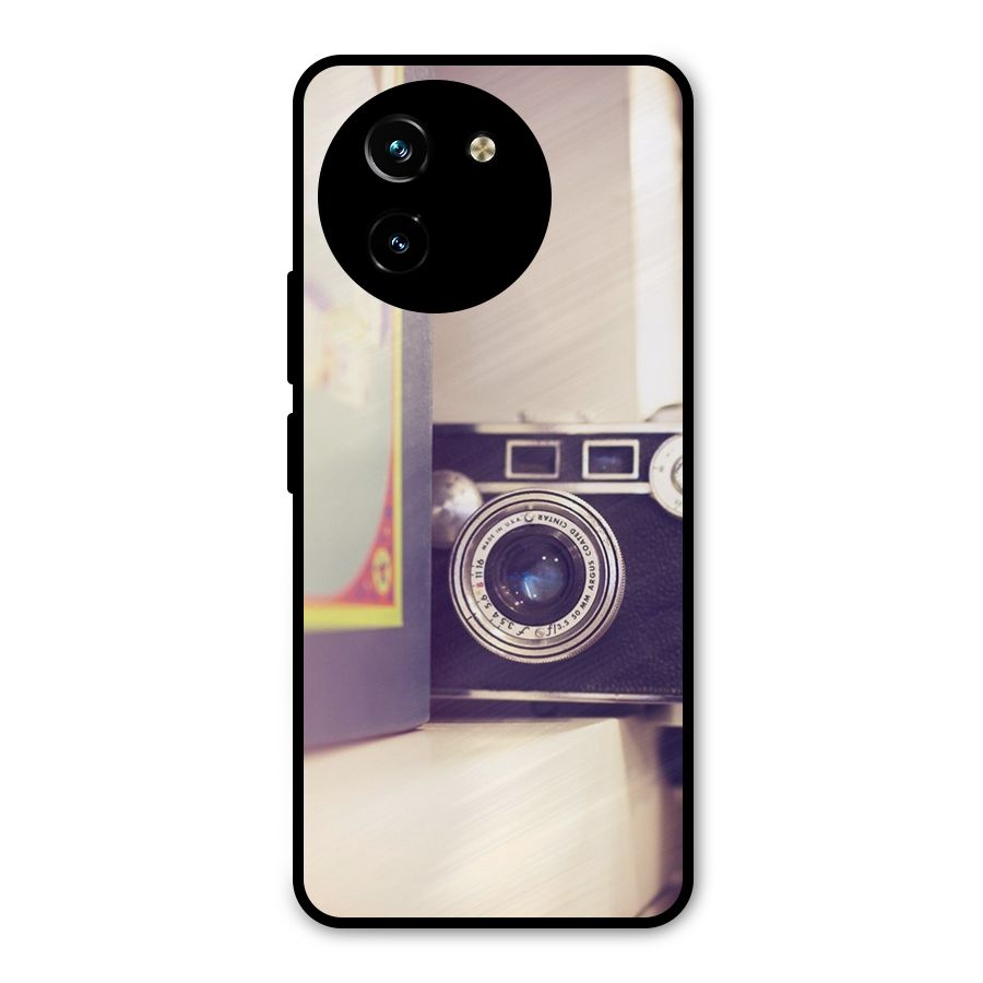Camera Vintage Pastel Metal Back Case for Vivo T3x