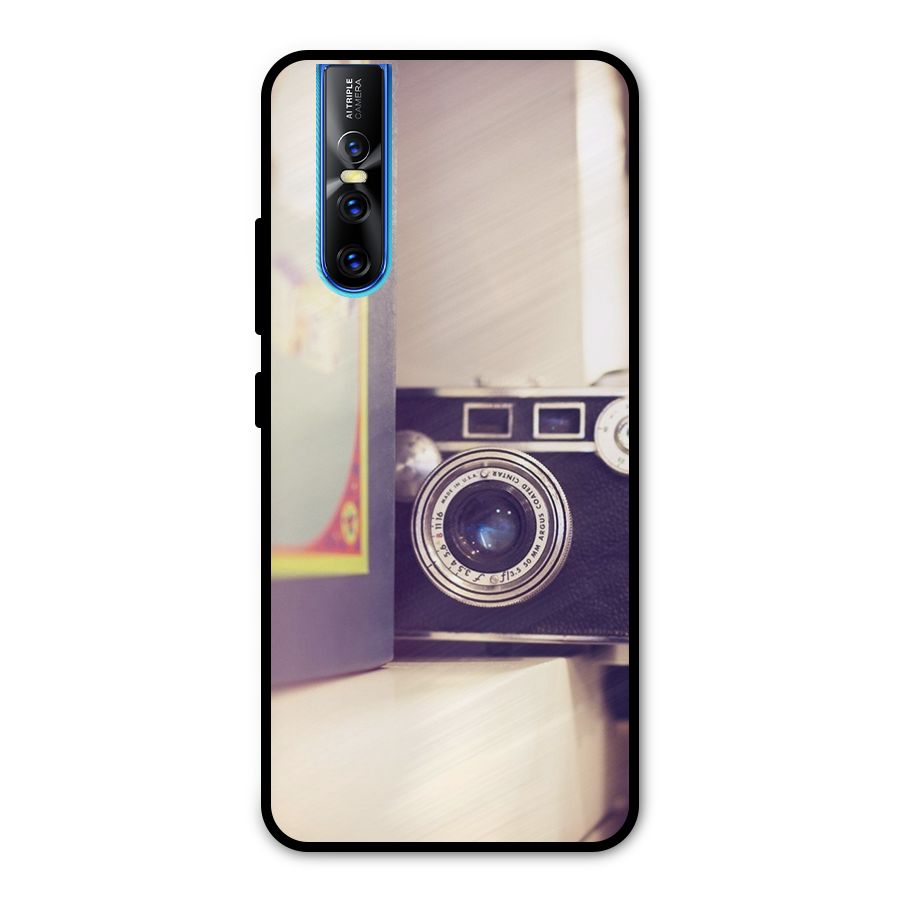 Camera Vintage Pastel Metal Back Case for Vivo V15 Pro