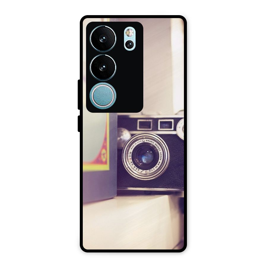Camera Vintage Pastel Metal Back Case for Vivo V29