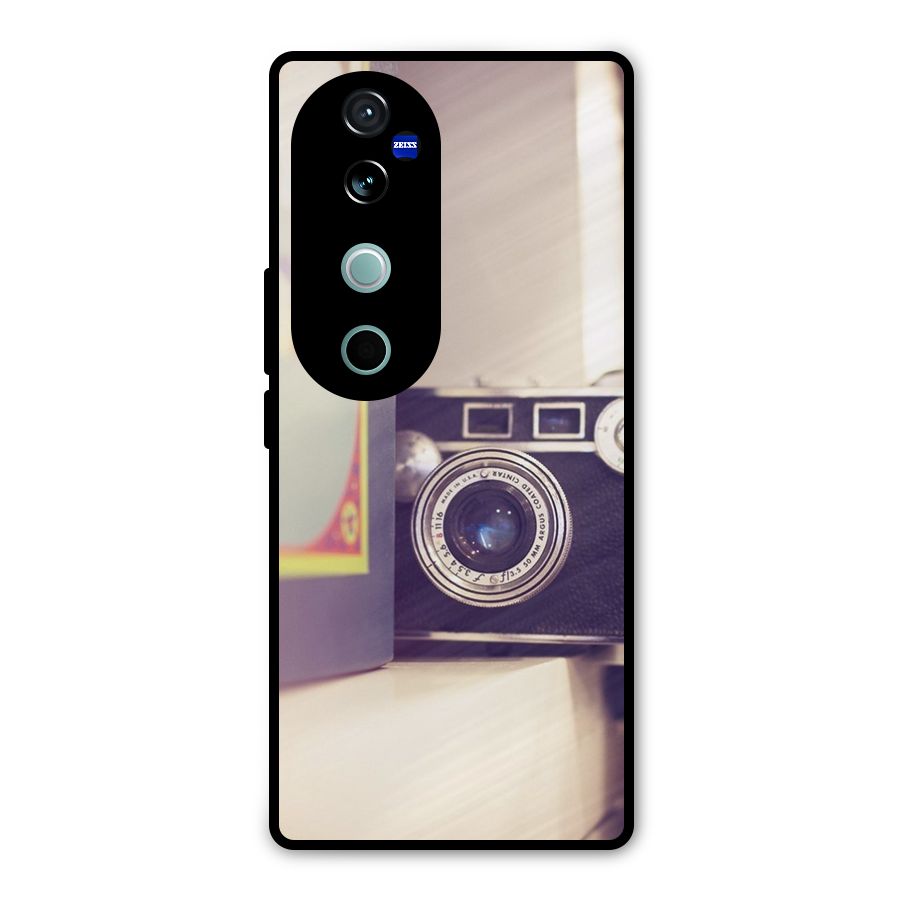 Camera Vintage Pastel Metal Back Case for Vivo V40 Pro