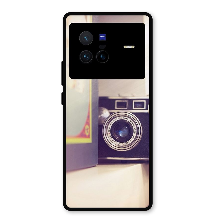 Camera Vintage Pastel Metal Back Case for Vivo X80