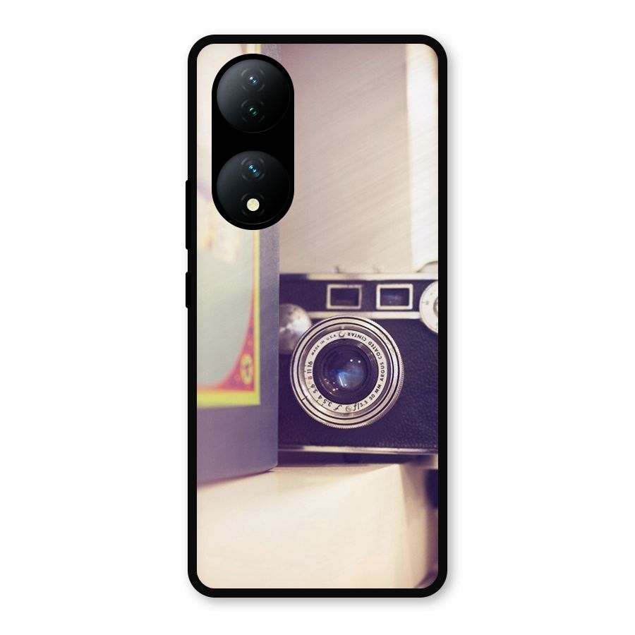 Camera Vintage Pastel Metal Back Case for Vivo Y100