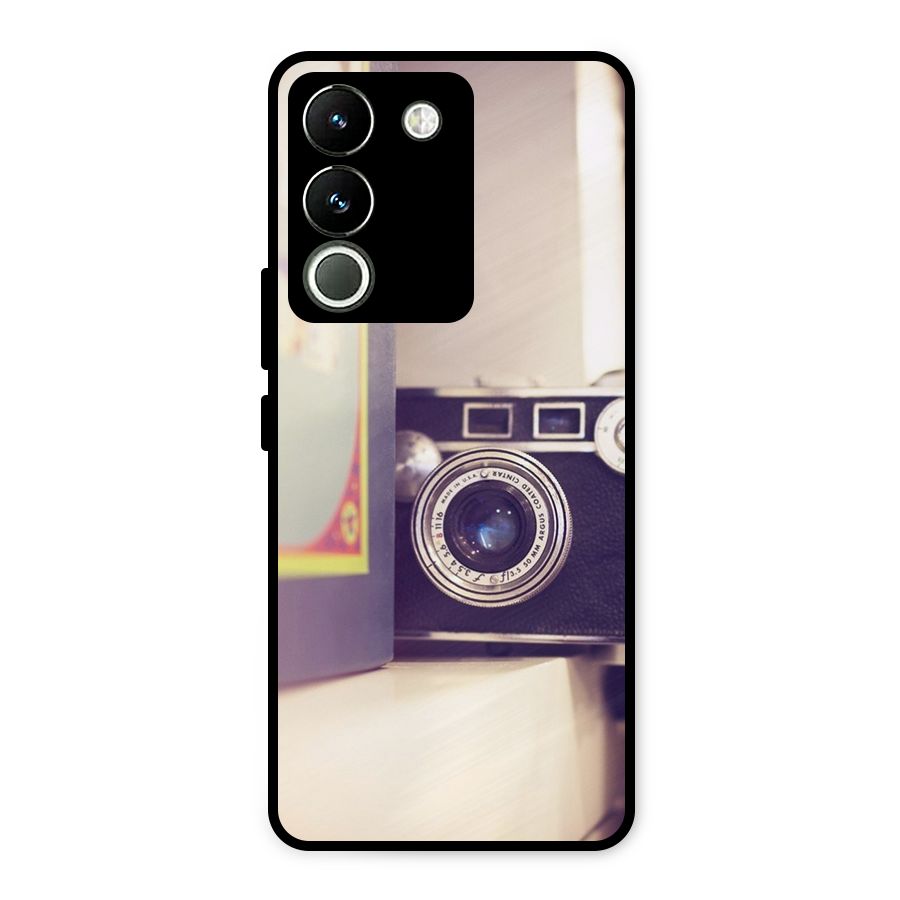 Camera Vintage Pastel Metal Back Case for Vivo Y200