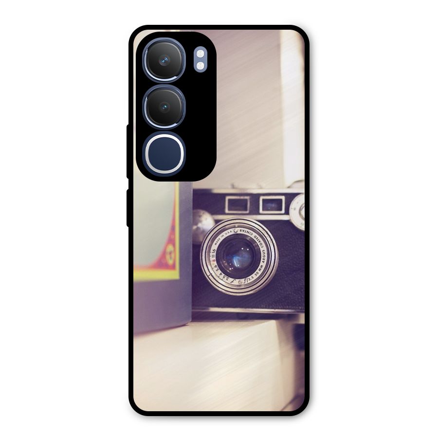 Camera Vintage Pastel Metal Back Case for Vivo Y29