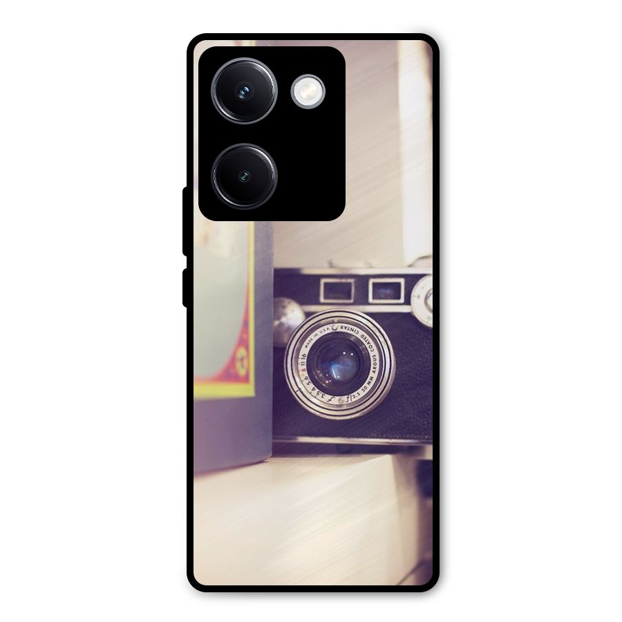Camera Vintage Pastel Metal Back Case for Vivo Y300 Plus