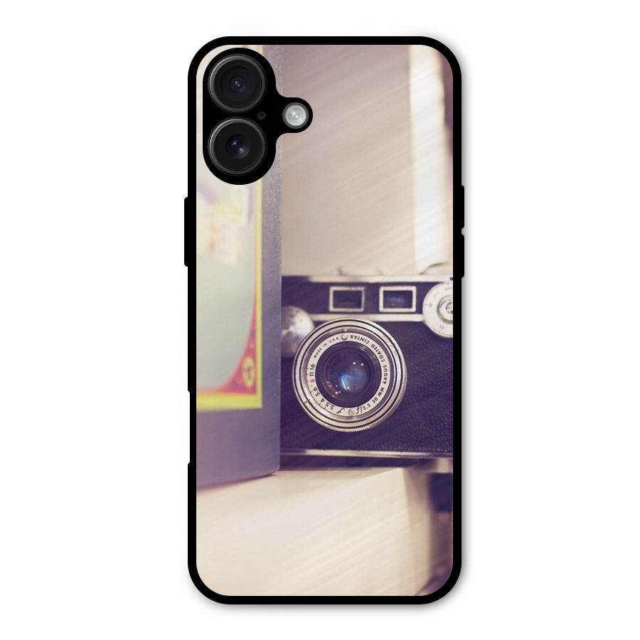 Camera Vintage Pastel Metal Back Case for iPhone 16 Plus