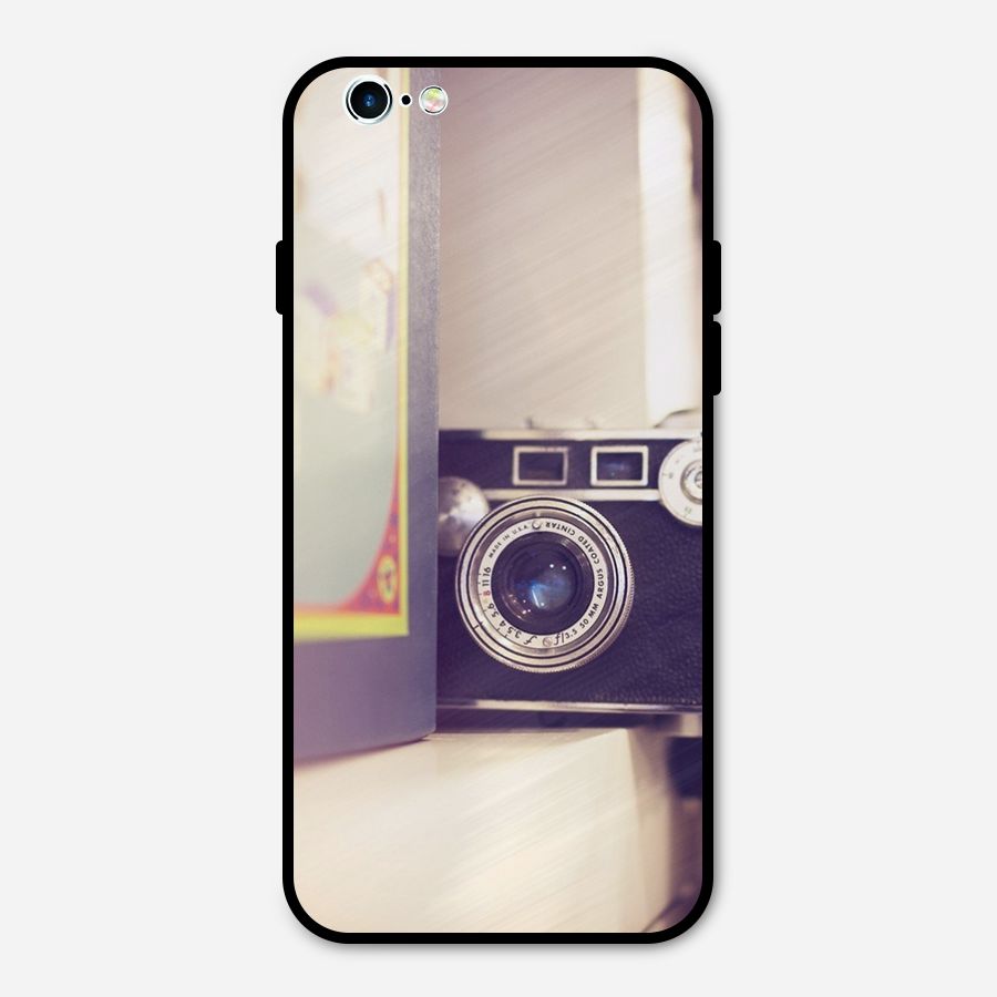 Camera Vintage Pastel Metal Back Case for iPhone 6 6s