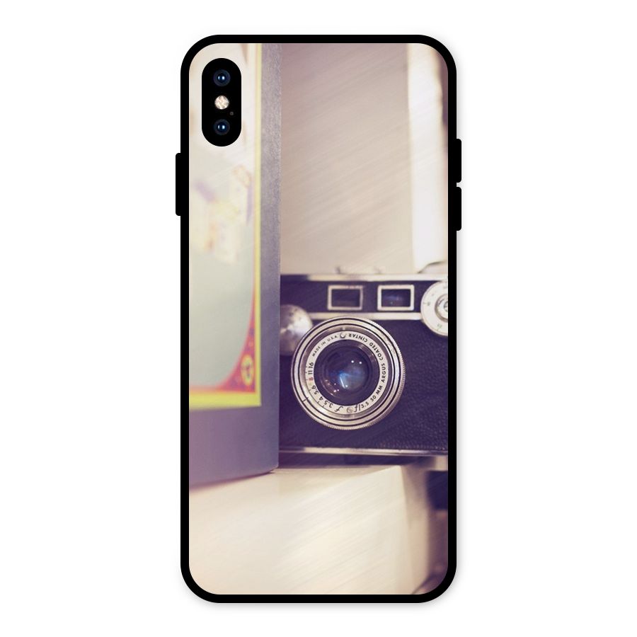 Camera Vintage Pastel Metal Back Case for iPhone XS Max