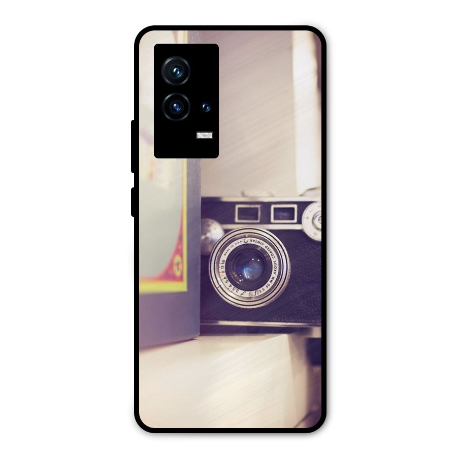Camera Vintage Pastel Metal Back Case for iQOO 9 5G