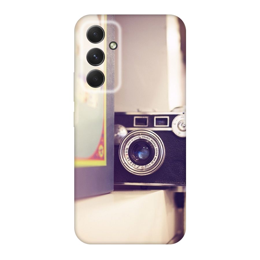 Camera Vintage Pastel Original Polycarbonate Back Case for Galaxy A54