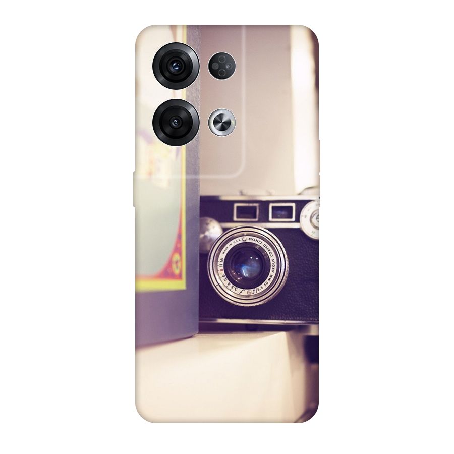Camera Vintage Pastel Original Polycarbonate Back Case for Oppo Reno8 Pro 5G