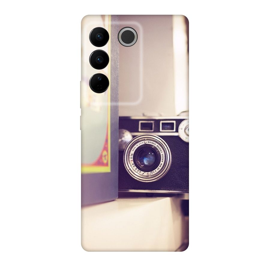 Camera Vintage Pastel Original Polycarbonate Back Case for Vivo V27