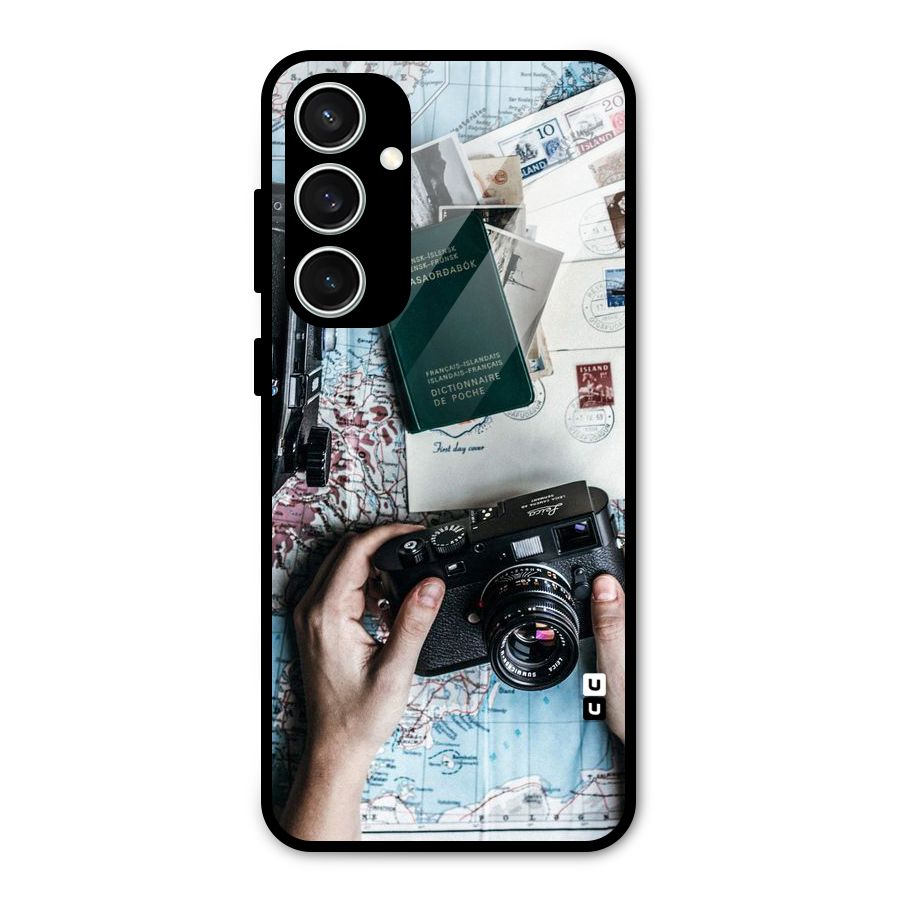 Camera and Postcards Glass Back Case for Galaxy S23 FE