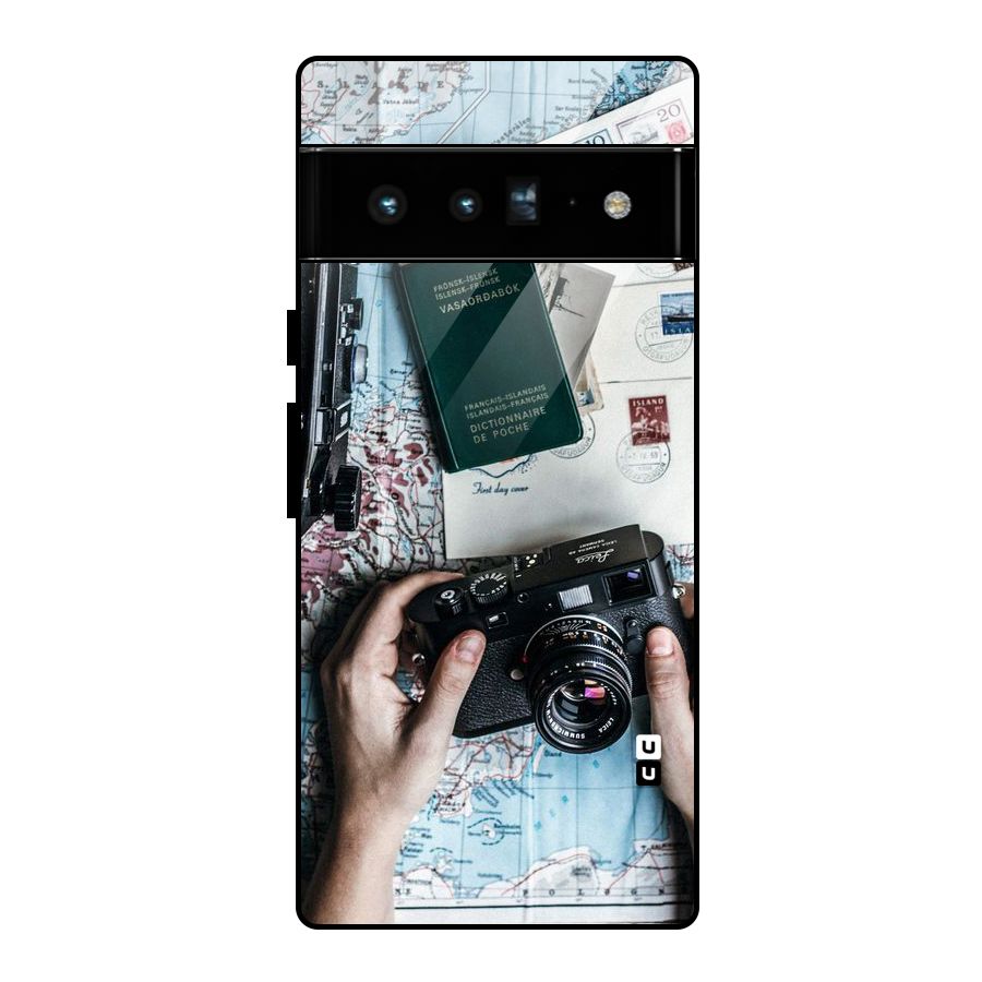 Camera and Postcards Glass Back Case for Google Pixel 6 Pro
