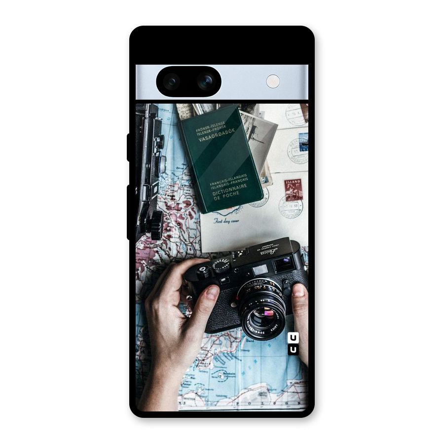 Camera and Postcards Glass Back Case for Google Pixel 7a