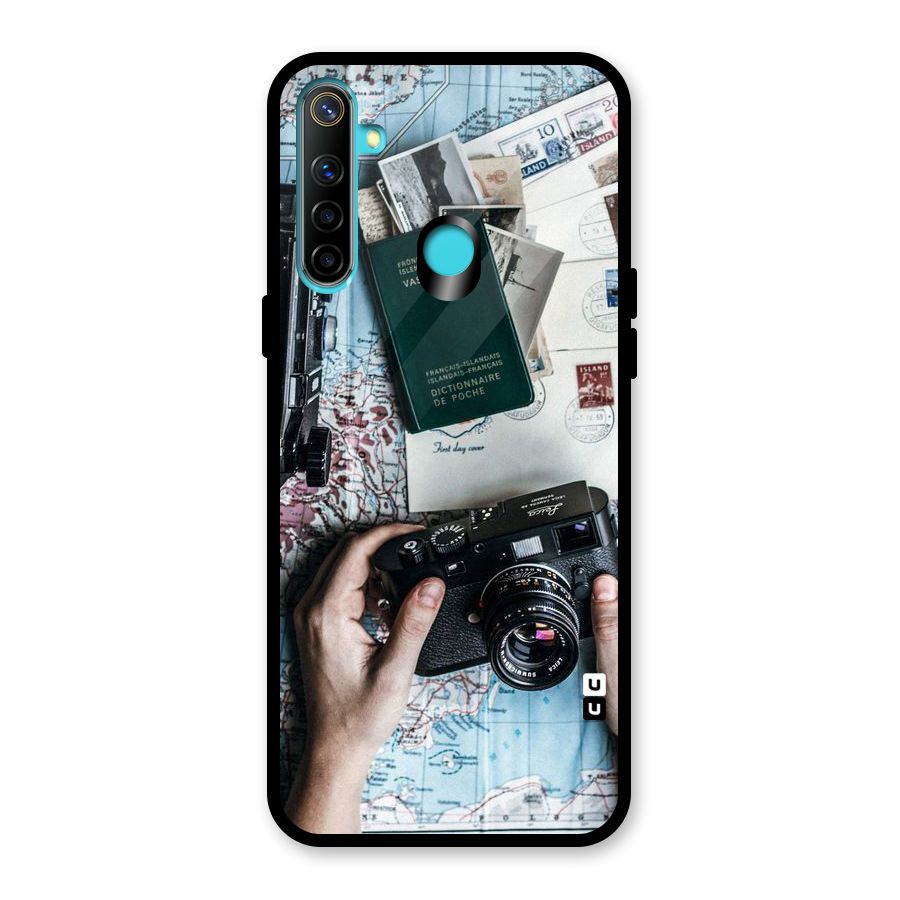 Camera and Postcards Glass Back Case for Realme 5i