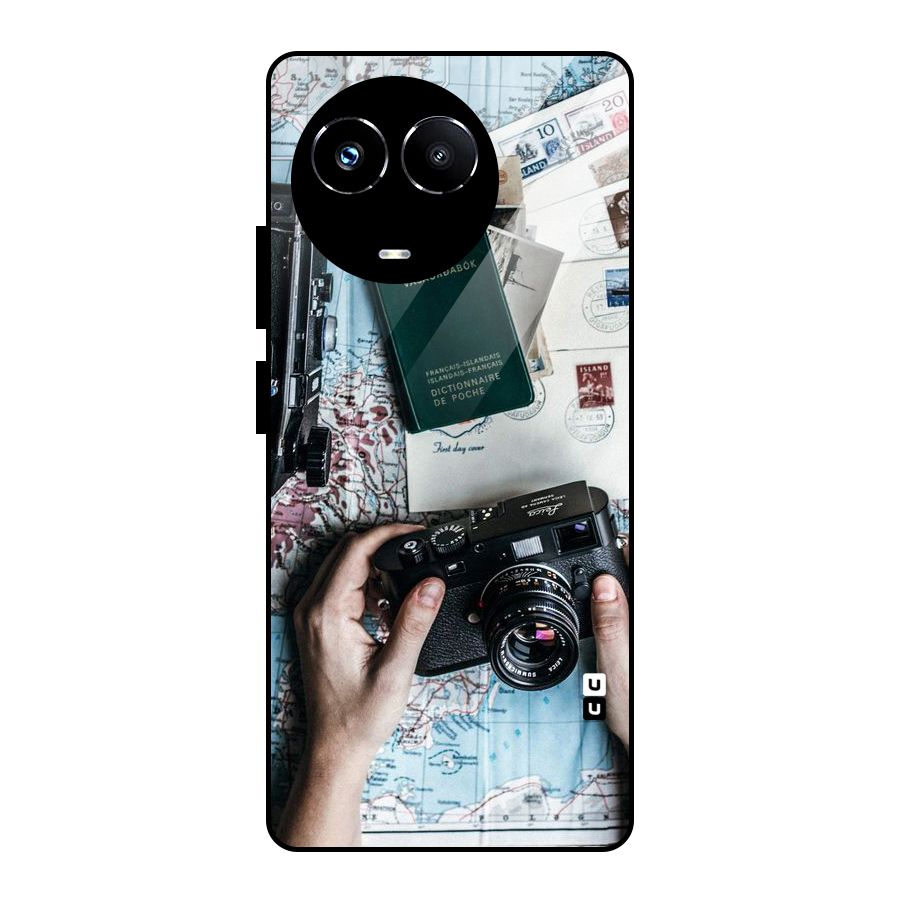 Camera and Postcards Glass Back Case for Realme Narzo 60X