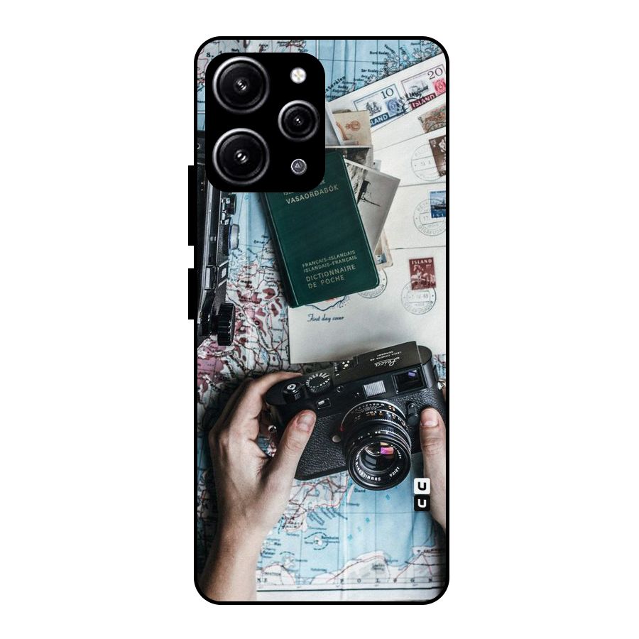 Camera and Postcards Glass Back Case for Redmi 12 4G