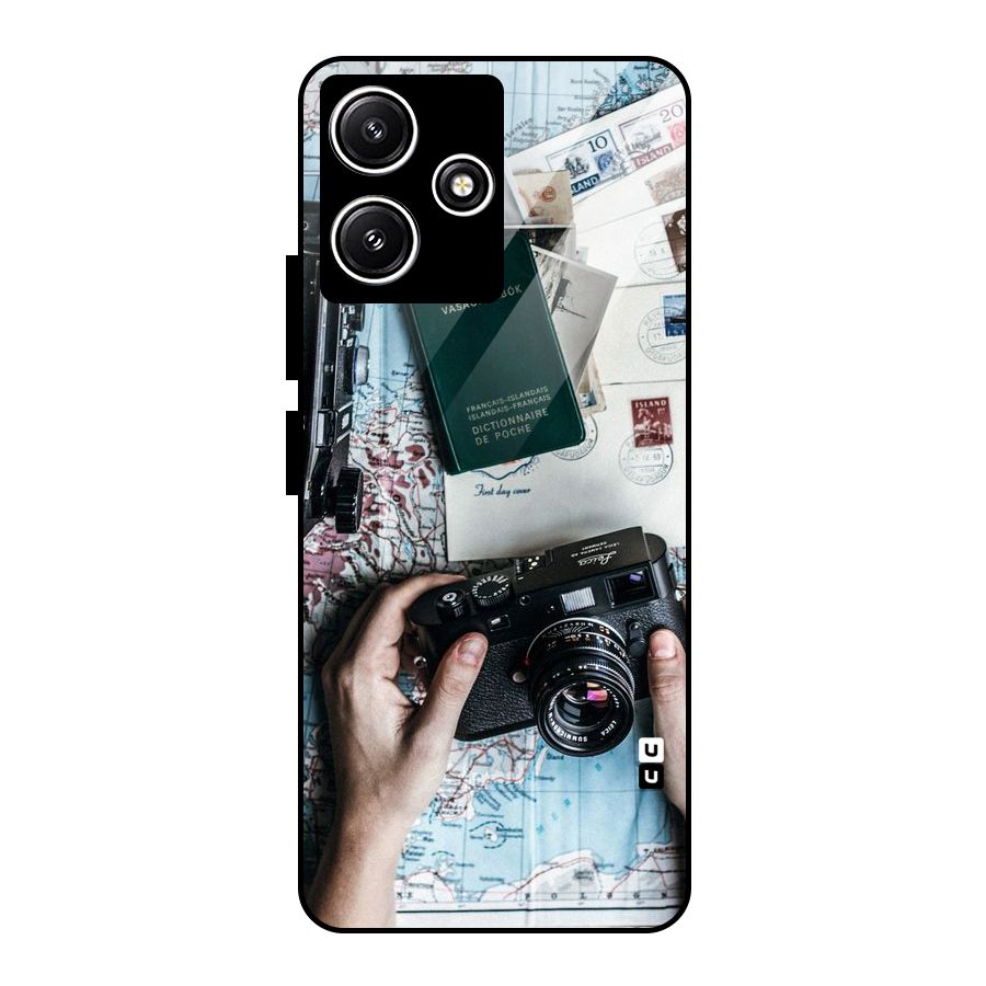 Camera and Postcards Glass Back Case for Redmi 12 5G