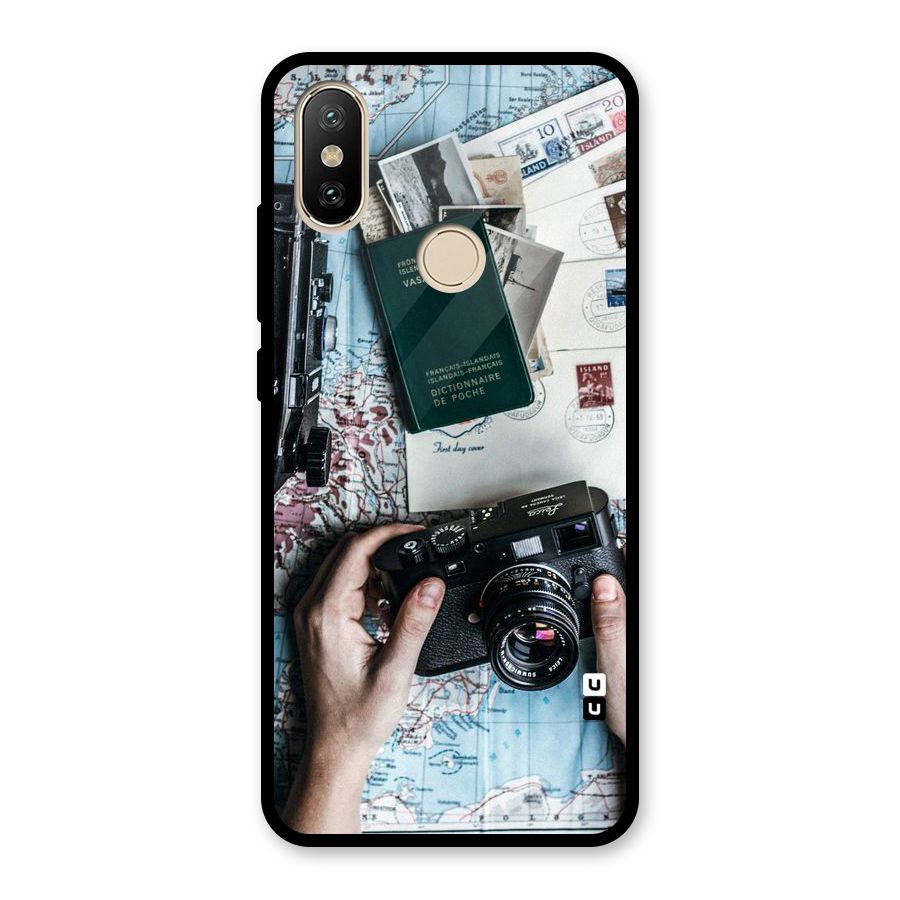 Camera and Postcards Glass Back Case for Redmi A2