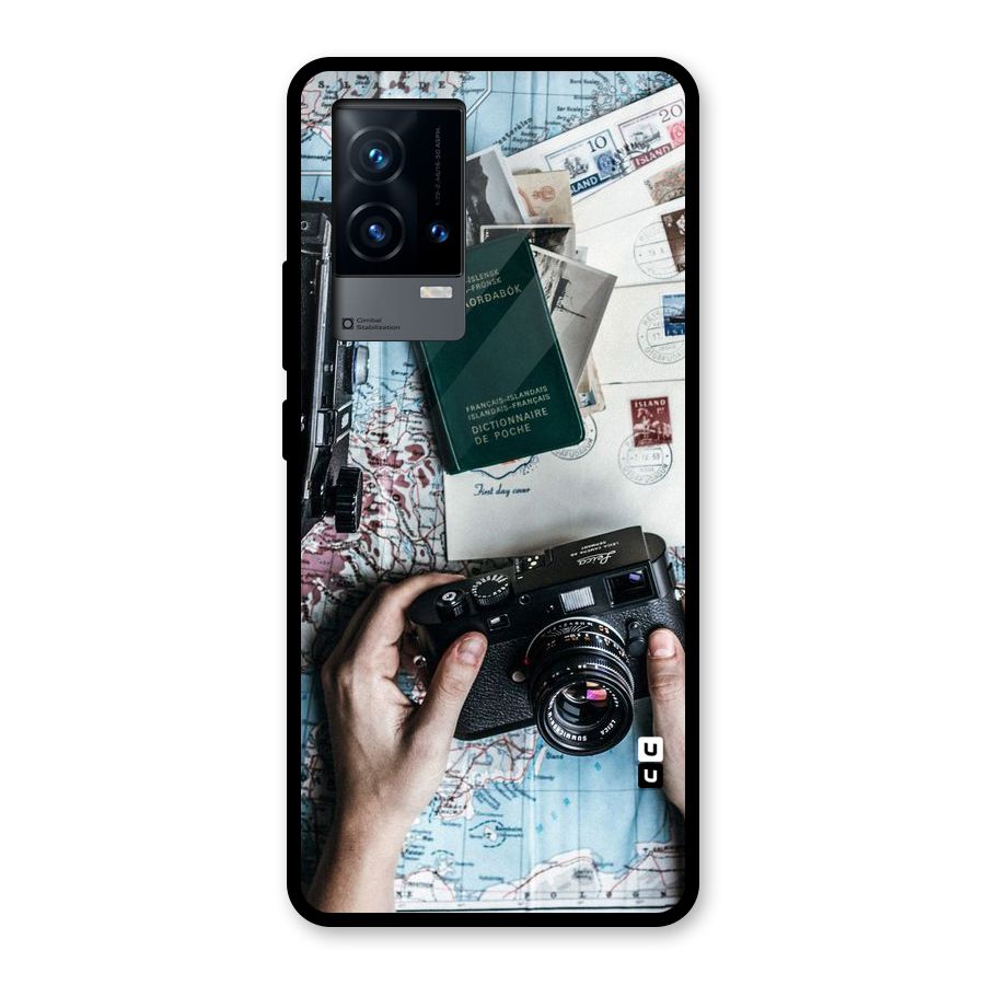 Camera and Postcards Glass Back Case for iQOO 9 5G