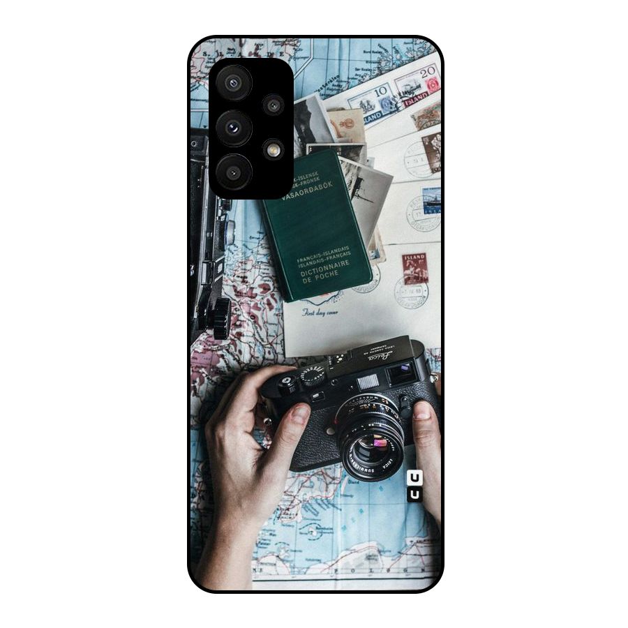 Camera and Postcards Metal Back Case for Galaxy A23
