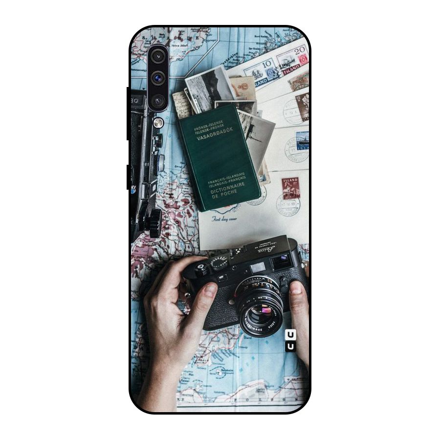 Camera and Postcards Metal Back Case for Galaxy A30s