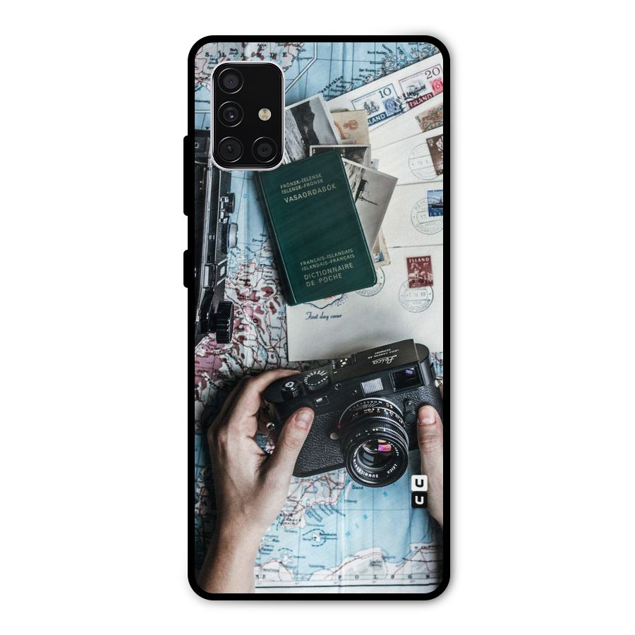 Camera and Postcards Metal Back Case for Galaxy A51